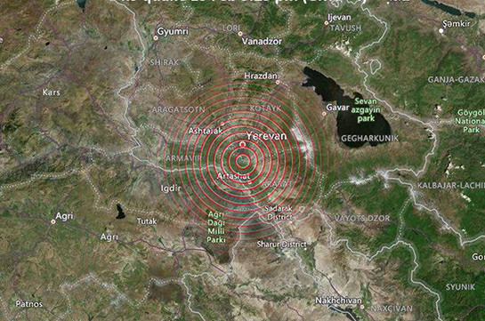 Ermenistan'da 4.7 büyüklüğünde deprem
